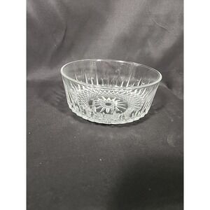 Cristal D'Arques Arcoroc France Diamant Durand 8" Crystal Serving Bowl Vintage